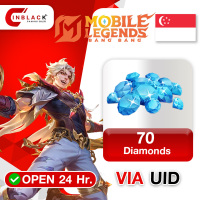 Mobile Legends: Bang Bang (Singapore) -  70 Diamonds Top up UID By Inblackm Open 24 hr.