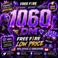 FreeFire 1060 Diamond (MY✅,SG✅, PH✅,EUR✅, CAMBODIA✅)