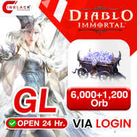 Diablo Immortal (GL) - 6000+1200 Orb Top up Via LOG IN By Inblack Open 24 hr.