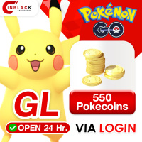 Pokémon Go (GL) - 550 Pokecoins (4.99$) Top Up Via Login By Inblackm Open 24 hr.