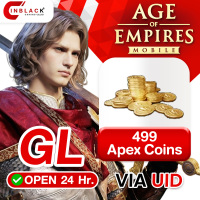 Age of Empires Mobile (GL) - 499 Apex Coins 4.99$ ( For All ID ) Top up UID By Inblack Open 24 hr.