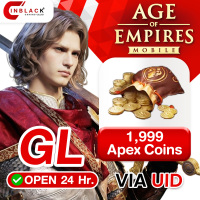 Age of Empires Mobile (GL) - 1999 Apex Coins 19.99$ ( For All ID ) Top up UID By Inblack Open 24 hr.