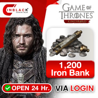 Game of Thrones Kingsroad - 1200 Iron Bank Top up Via LOGIN By Inblackm Open 24 hr.
