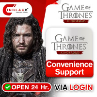 Game of Thrones Kingsroad - Convenience Support Top up Via LOGIN By Inblackm Open 24 hr.