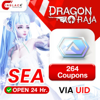Dragon Raja SEA - 264 Coupons Top up UID By Inblack Open 24 hr.