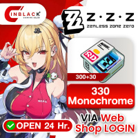 Zenless Zone Zero : 330 ( 300+30 ) Monochrome 4.99$ Top up Web Shop LOGIN By Inblack Open 24 hr