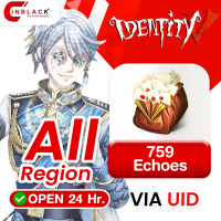 Identity V (GL) - 759 Echoes - 9.99$ Top up UID By Inblackm Open 24 hr.