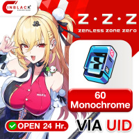 [INSTANT] Zenless Zone Zero - 60 Monochrome - 0.99$ Top up UID By Inblack Open 24 hr