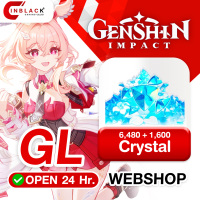 Genshin Impact (GL) - 6480 + 1600 (8080) Crystal Top up Web Shop Login By Inblackm Open 24 hr.