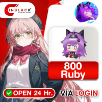Rubii - 800 Ruby (5.99$) Top up via LOGIN By Inblack Open 24 hr.