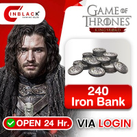 Game of Thrones Kingsroad - 240 Iron Bank Top up Via LOGIN By Inblackm Open 24 hr.