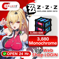 Zenless Zone Zero : 3880 ( 3280+600 ) Monochrome 49.99$ Top up Web Shop LOGIN By Inblack Open 24 hr