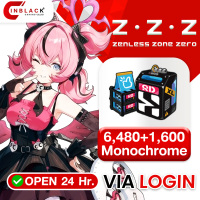 Zenless Zone Zero - 8080 Monochrome ( 6480+1600 ) - 99.99$ Top up via LOGIN By Inblack Open 24 hr