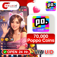 Poppo Live (GL) - 70000 Poppo Coins Top up UID By Inblackm Open 24 hr.