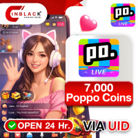 Poppo Live (GL) - 7000 Poppo Coins Top up UID By Inblackm Open 24 hr.