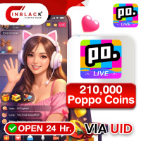 Poppo Live (GL) - 210000 Poppo Coins Top up UID By Inblackm Open 24 hr.