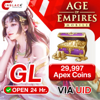 Age of Empires Mobile (GL) - 29997 Apex Coins 99.99$x3 ( ID NO Error B102 ) Top up UID By Inblack Open 24 hr.