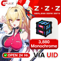 [INSTANT] Zenless Zone Zero - 3880 Monochrome ( 3280+600 ) - 49.99$ Top up UID By Inblack Open 24 hr