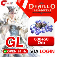 Diablo Immortal (GL) - 600+50 Orb Top up Via LOG IN By Inblack Open 24 hr.