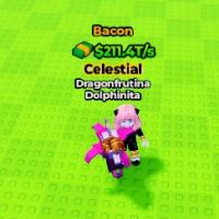 Kick A Lucky Blox - Bacon Dragonfrutina Dolphinita 211T/s