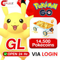 Pokémon Go (GL) - 14500 Pokecoins (99.99$) Top Up Via Login By Inblackm Open 24 hr.