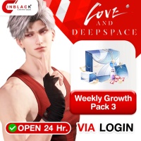 Love and Deepspace -  Weekly Growth Pack 3 (12.99$) Top up via LOGIN By Inblack Open 24 hr.