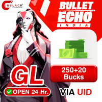 Bullet Echo (GL) - 250+20 Bucks Top up UID By Inblackm Open 24 hr.