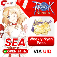 Ragnarok Origin (SEA) - Weekly Nyan Pass - 1.99$ Top up UID By Inblack Open 24 hr.