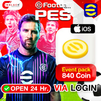 EFootball IOS - Event pack 840 Coin ( 1 Time only) 4.79$ Top up via Konami Login BY INBLACKM OPEN 24 hr.