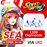 [INSTANT] Garena Speed Drifters (SEA) - 1230 Diamonds - Top up UID By Inblackm Open 24 hr.