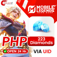 [INSTANT] Mobile Legends: Bang Bang (Philippines) - 223 Diamonds Top up UID By inblack Open 24 hr.