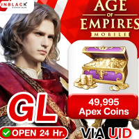 [INSTANT] Age of Empires Mobile (GL) - 49995 Apex Coins ( For All ID ) - 99.99$x5 Top up UID By Inblack Open 24 hr.