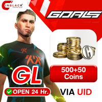GOALS (GL) - 500+50 Coins Top up UID By Inblackm Open 24 hr.