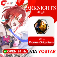 Arknights - 20 + Bonus Originium 14.99 $ Top Up VIA Yostar By Inblack Open 24 hr.