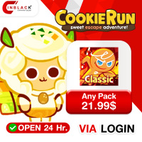 CookieRun Classic - Any Pack 21.99$ Top up via LOGIN By Inblack Open 24 hr.