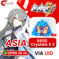 [INSTANT] Honkai Impact 3 (ASIA) - (6600 Crystals) x 2 Top up UID By Inblackm open 24 hr.
