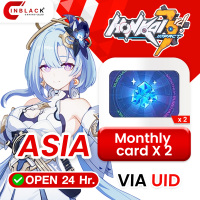 [INSTANT] Honkai Impact 3 (ASIA) - Monthly Card X 2 Top up UID By Inblackm open 24 hr.
