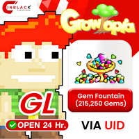 Growtopia (GL) - Gem Fountain (215,250  Gems) Player ID by Inblackm open 24 hr.