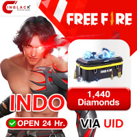 Free Fire (Indo Only) - 1440 Diamonds Top up UID By Inblackm Open 24 hr.