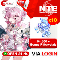 Neverness to Everness - NTE - 32400 + Bonus Riftcrystals  (6480 x 5) 499.95$ Top up Via LOGIN By Inblackm Open 24 hr.