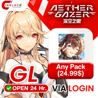 Aether Gazer (GL) - Any Pack (24.99$) Top up via LOGIN By Inblack Open 24 hr.
