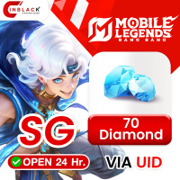 Mobile Legends: Bang Bang (Singapore) -  70 Diamonds Top up UID By Inblackm Open 24 hr.