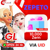 [INSTANT]Zepeto (GL) - 10000 Zem (1000 x 10 Zem) - Top up UID By Inblackm Open 24 hr.