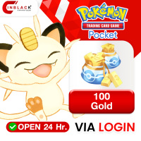 Pokemon TCG Pocket - 100 Gold / 20 Unpaid Gold 19.99$ Top Up Via Login By Inblackm open 24 hr.