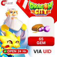 Dragon City - 65 GEM Top up User ID by Inblackm Open 24 hr.