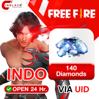 Free Fire (Indo Only) - 140 Diamonds Top up UID By Inblackm Open 24 hr.
