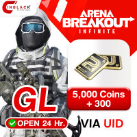 Arena Breakout: Infinite (GL) - 5000 Coins + 300 49.99$ Top up UID By Inblack Open 24 hr.