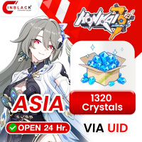 [INSTANT] Honkai Impact 3 (ASIA) - 1320 Crystals  Top up UID By Inblackm open 24 hr.