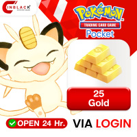 Pokemon TCG Pocket - 25 Gold / 1 Unpaid Gold 4.99$ Top Up Via Login By Inblackm open 24 hr.