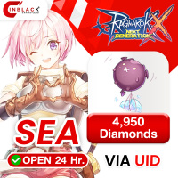 Ragnarok X (SEA) - 4950 Diamonds Top up UID By Inblack Open 24 hr.